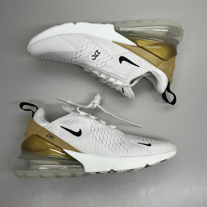 NIKE W Air Max 270 Mesh Sneakers Women's Sz 8 White Gold DZ77736 001 New Other