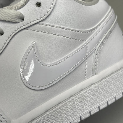 NIKE AIR JORDAN 1 Low Triple White Women's Sz 9 DV0990-111 (New in Box)