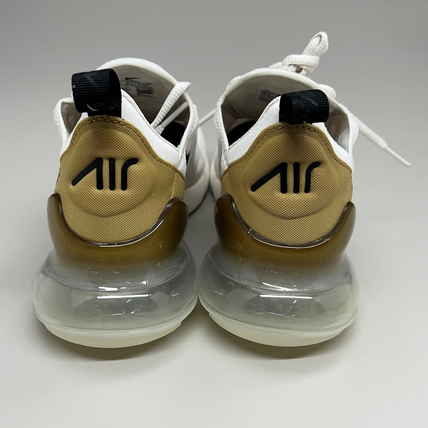 NIKE W Air Max 270 Mesh Sneakers Women's Sz 8 White Gold DZ77736 001 New Other