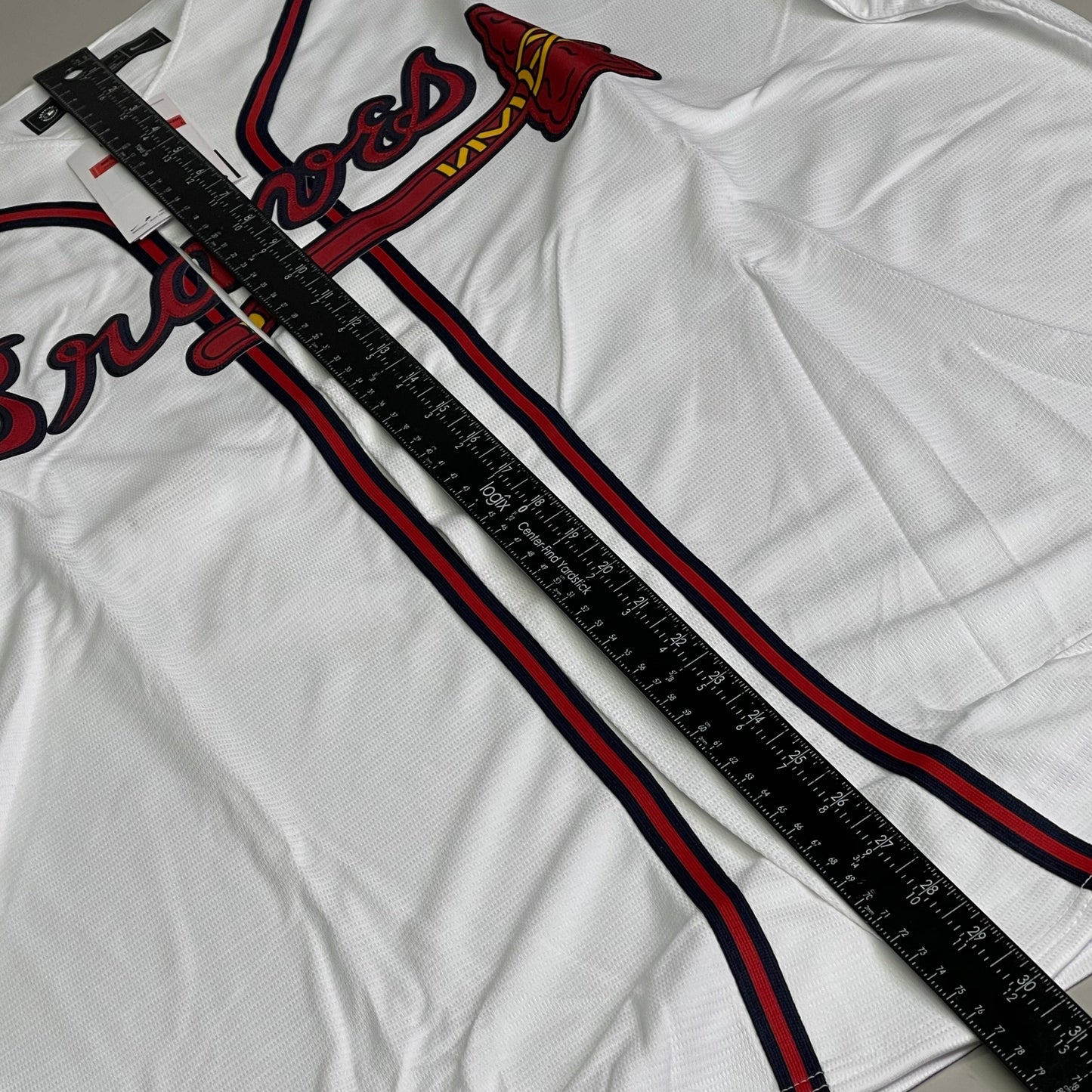 NIKE Atlanta Braves Jersey, #28 Matt Olson, Genuine MLB Merchandise L White w/ Red T770-AWWH-AW7-0Z0