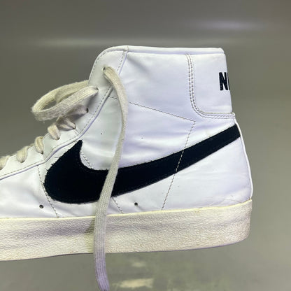 NIKE Blazer High Mid '77 Vintage Shoes Men's Sz 11.5 White/Black (Pre-Owned)