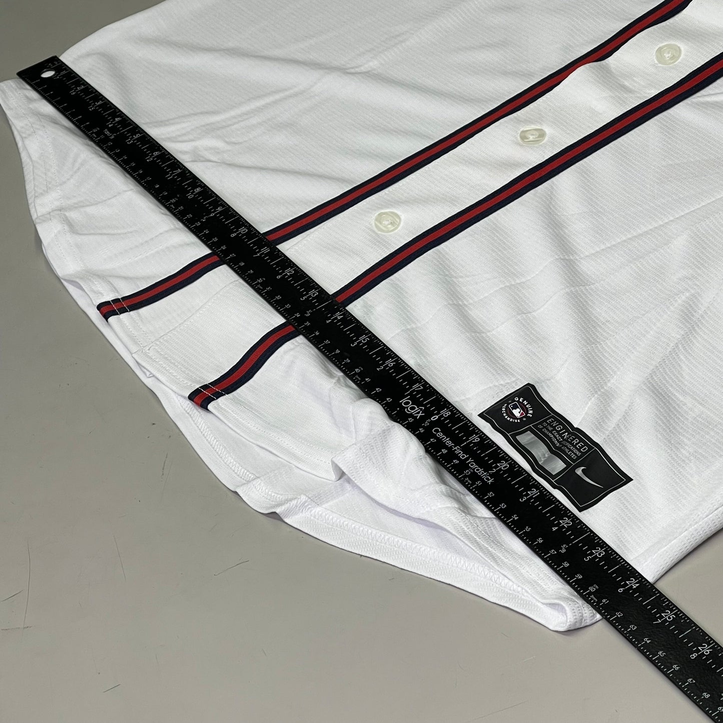 NIKE Atlanta Braves Jersey, #28 Matt Olson, Genuine MLB Merchandise L White w/ Red T770-AWWH-AW7-0Z0