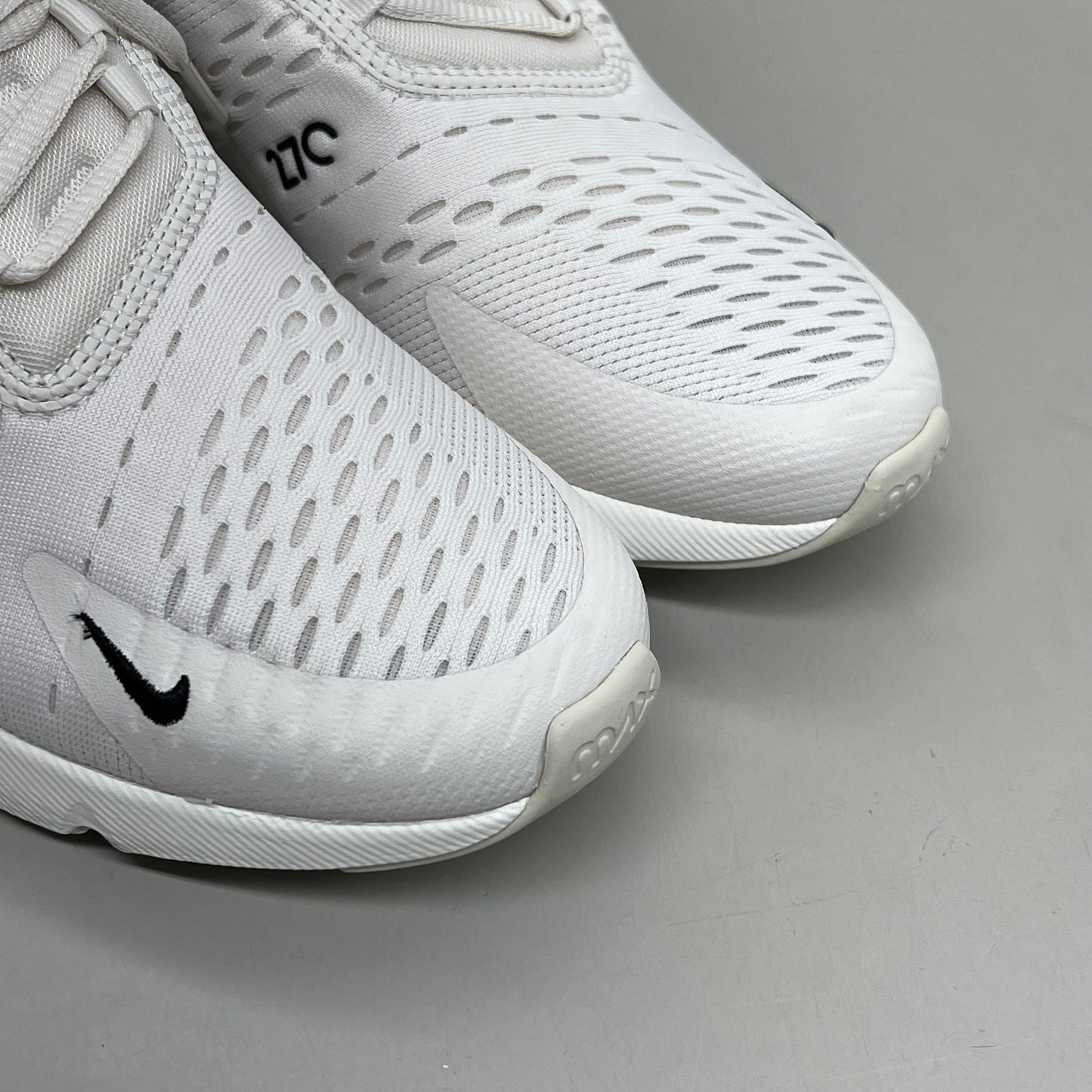 NIKE W Air Max 270 Mesh Sneakers Women's Sz 8 White Gold DZ77736 001 New Other