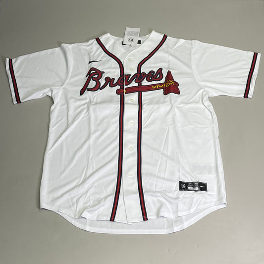 NIKE Atlanta Braves Jersey, #28 Matt Olson, Genuine MLB Merchandise L White w/ Red T770-AWWH-AW7-0Z0