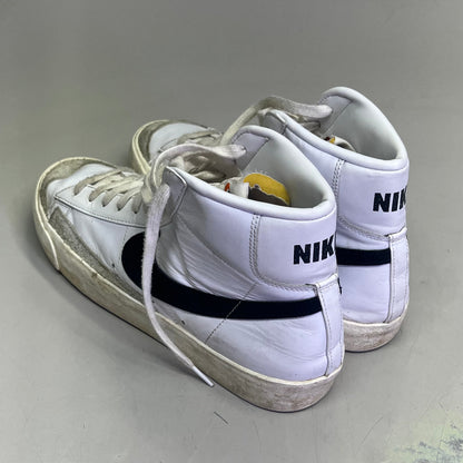 NIKE Blazer High Mid '77 Vintage Shoes Men's Sz 11.5 White/Black (Pre-Owned)